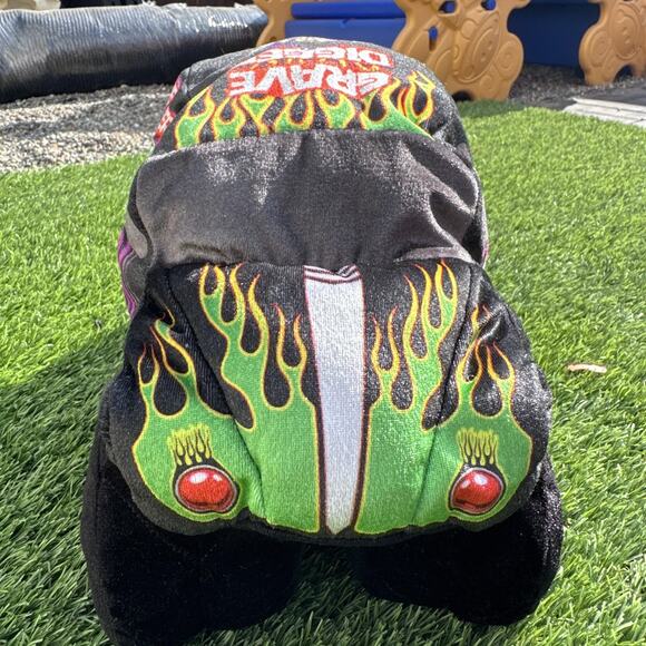 Monster Jam Grave Digger Plush Stuffed Monster Truck Toy Collectible 10 Inch - Picture 2 of 9
